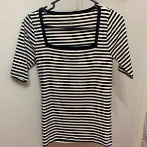 J crew knit goods striped shirt